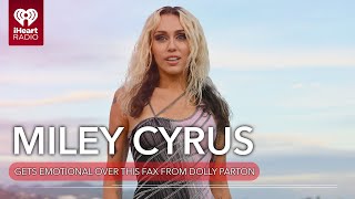 Miley Cyrus Says She Gets Emotional Over This Fax From Dolly Parton  Fast Facts [upl. by Ydnahs]