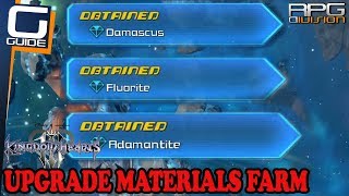 KINGDOM HEARTS 3  Fluorite Damascus and Adamantite Farming Guide [upl. by Ahsikcin]