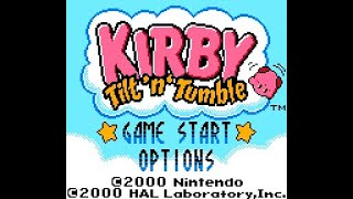 Kirby Tilt n Tumble Game Boy Color USA Playthrough [upl. by Hayne109]