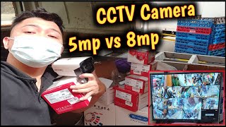 CCTV Camera 5 and 8 Megapixel 4K comparison [upl. by Eddy]