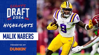 HIGHLIGHTS Malik Nabers  Giants Draft  LSU Wide Receiver [upl. by Aij]