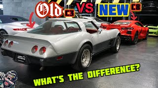 New 2024 C8 Corvette VS Old 1978 C3 Corvette What’s the difference between Old and New Corvettes [upl. by Celia570]