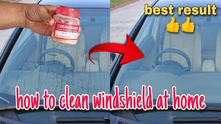 How to remove scratches from car front glass  windshield । cerium oxide glass polishing  cleaning [upl. by Aicirtan437]