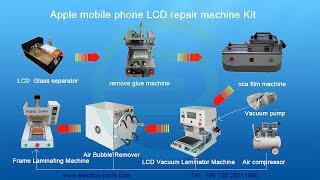 Vacuum Laminator Machine iphone LCD repair [upl. by Ynehpets391]