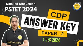 PSTET 2024 Paper 2 Answer key Detailed Discussion By Tejinder Kaur [upl. by Alil]