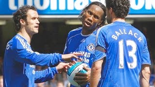 Ballack and Drogba fight over free kick [upl. by Feliza]