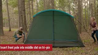 Coleman Cabin Camping Tent with Screened Porch 46 Person Weatherproof Tent [upl. by Takakura870]