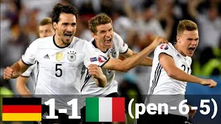 Germany 16 Italy 15 Euro 2016  Extended Higlights and goals penalty shootout [upl. by Booker138]