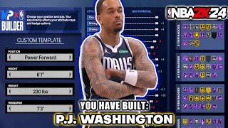 Best PJ Washington build in NBA 2K24 [upl. by Sidnala]