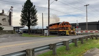 Portland amp Western Working Grain  McMinnville Oregon [upl. by Alcine]