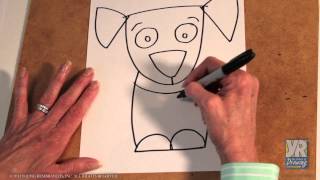 Teaching Kids How to Draw How to Draw a Puppy [upl. by Leyameg]