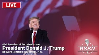 LIVE REPLAY President Trump Delivers Remarks in Mint Hill NC  92524 [upl. by Bluefield]