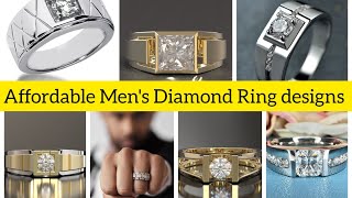 Affordable Luxury Mens Diamond Ring designs🔥 Trendz hub [upl. by Retla]