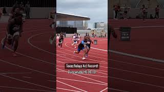 Texas Relays High School Boys 4x100m Relay Record [upl. by Mort]