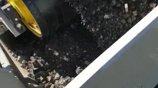 Lippmann 4800R into McCloskey ST100T Crushing amp Screening Asphalt [upl. by Etnuaed328]