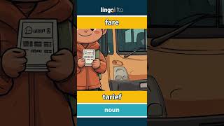 🇬🇧🇳🇱 fare  tarief  vocabulary builder  learn English  laten we Engels leren [upl. by Tigdirb125]