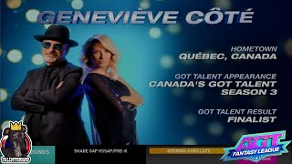 Geneviève Côté Full Performance Qualifiers Week 3  Americas Got Talent Fantasy League 2024 S01E03 [upl. by Desiri]