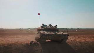 Merkava Mark 4 Tank in Israel firing  Merkava MK IV tank with Trophy Active Protection [upl. by Norry]