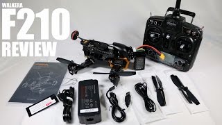 WALKERA F210 FPV Race Drone Review  Part 1  UnBox Inspection Setup [upl. by Yevette]