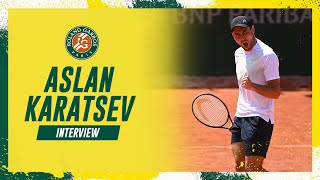 Aslan Karatsev qualifies for the main draw  RolandGarros 2023 [upl. by Aipmylo713]