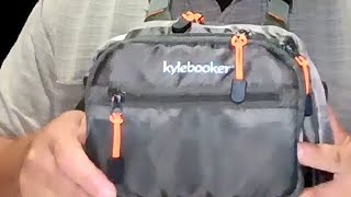 Kylebooker Fly Fishing Chest Pack Tackle Storage Hip Bag [upl. by Edrahs986]