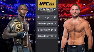 Israel Adesanya vs Sean Strickland Full Fight  UFC 293 Fight Of Night [upl. by Christoffer73]