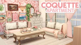 Coquette Apartment  The Sims 4 Speed Build Apartment Renovation [upl. by Torhert]