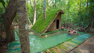 Building a Primitive House With the most Beautiful Around Bamboo Swimming Pool [upl. by Bury]