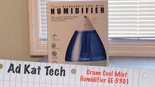 Crane Drop Ultrasonic Cool Mist Humidifier  EE5301  Review  Unboxing [upl. by Isleen]