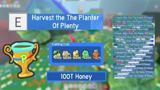 Unlocking the PLANTER O PLENTY in Beeswarm Simulator [upl. by Mendelsohn]