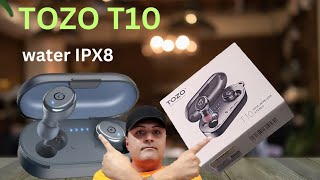 TOZO T10 IPX8 waterproof full review [upl. by Ancilin708]