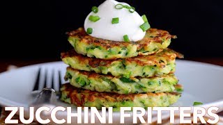 How To Make Easy Zucchini Fritters  Must Try Recipe [upl. by Adnal]