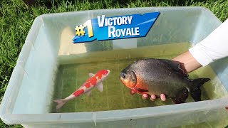 Fortnite Fish Battle In Plastic Tub [upl. by Killion414]