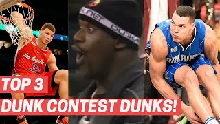 Top 3 Dunks From Every NBA Slam Dunk Contest 20112021 [upl. by Nadine]