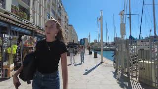 Port Of Toulon Southern France Walk Along The Pier In 4K Video [upl. by Ilrak]