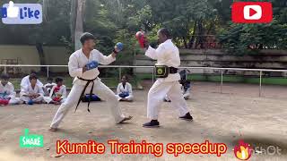 karate kumite training Karate speedup [upl. by Nonnad]