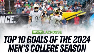 Top 10 Mens Goals For The 2024 College Lacrosse Season [upl. by Adnovahs581]