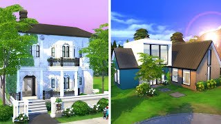 2 BUILDS in 1 VIDEO  The Sims 4 Parenthood LP [upl. by Jakie]