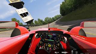 Assetto Corsa 2017 Ferrari f1 car on 1960s old Monza oval NotsoHotLap2 [upl. by Alrats841]