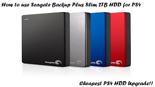 How to use Seagate Backup Plus Slim 2TB HDD for PS4  Cheapest PS4 HDD upgrade [upl. by Algernon]