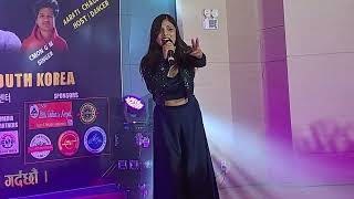 Junkiri  Asmita Adhikari Live Concert Singing South Korea 2024 asmitaadhikari [upl. by Brade]