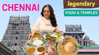 Best of CHENNAI legendary Food  Saravana Bhavan New Woodlands popular TemplesTriplicane Market [upl. by Valina]