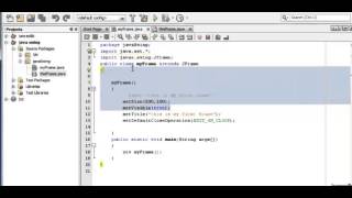 Java Swing Tutorial 2  Jframe using palette [upl. by Enialedam138]