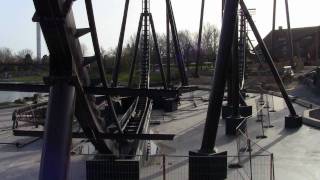 Heide Park Soltau Neuheit 2011 Dive Coaster quotKrakequot erste Aufnahmen  720p [upl. by Chae]