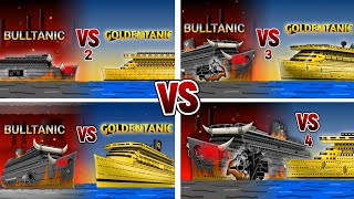 GOLDENTANIC VS BULLTANIC🚢⚓️🛳 FULL ANIMATION flipaClip [upl. by Tay172]