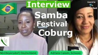 INTERNATIONALES SAMBA FESTIVAL COBURG  SIE ORGANISIERT ES  INTERVIEW SAMBAFESTIVAL COBURG [upl. by Corrianne]