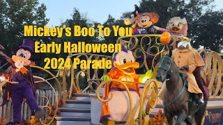 Mickey’s Boo To You Early 2024 Halloween Parade  Walt Disney World MNSSHP [upl. by Narih261]