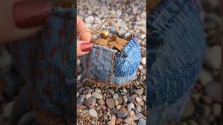 Sashiko boro tea ware bag patchwork [upl. by Aneliram]