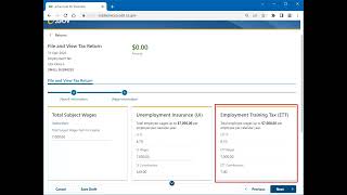 File a Tax Return or Wage Report [upl. by Nanfa111]