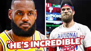 How Bryce Harper Has LIVED Up To LeBrons EXPECTATIONS [upl. by Kcirdahc]